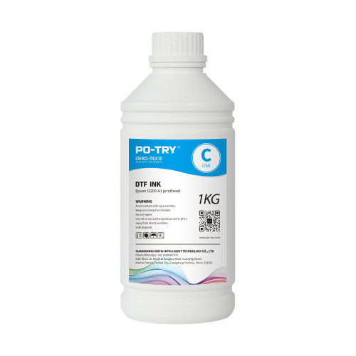 Cyan DTF Pigment Ink 1 KG Bottle